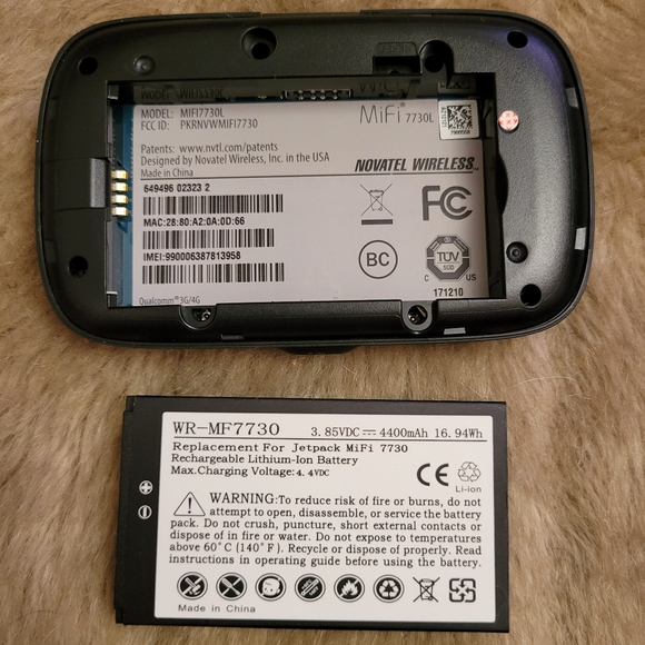 Novatel Verizon Wireless Jetpack 7730L 4G LTE Advanced Mobile Hotspot - Picture 4 of 5